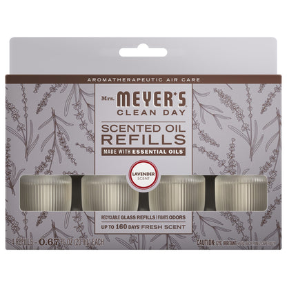 Lavender Plug In Scented Oil Refill, 4-Pack
